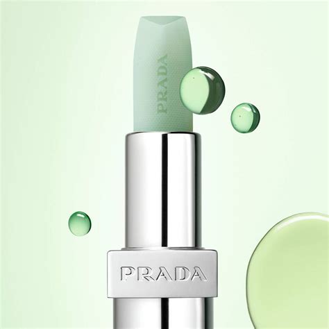 prada blue lip balm|prada blushing care lip balm.